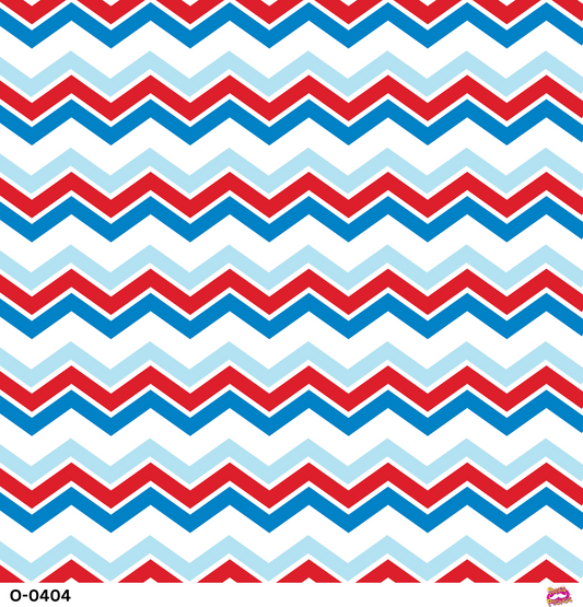 Red, white and Blue Chevron Vinyl