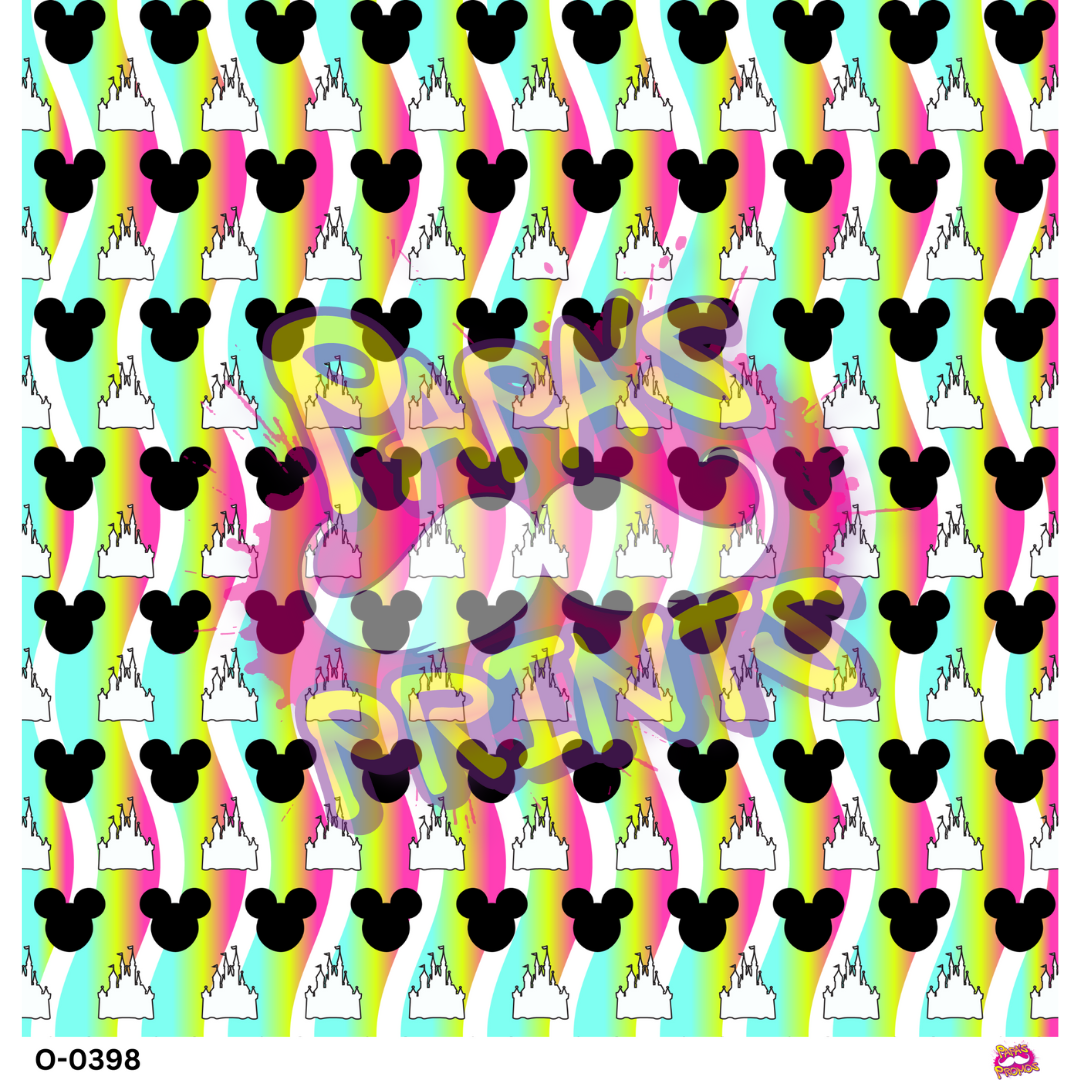 Mouse and Bows Rainbow Vinyl
