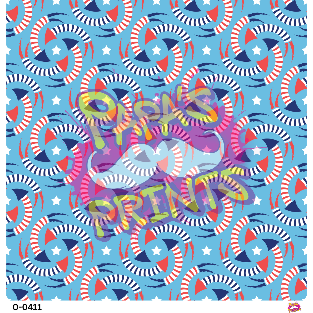 Light Firecracker Swirls Vinyl