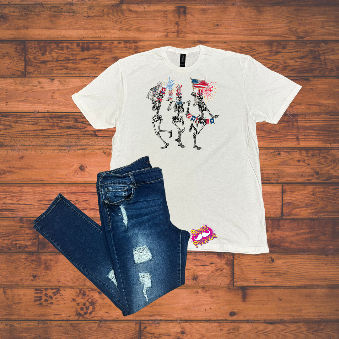 Fourth Of July Skeletons T-Shirt
