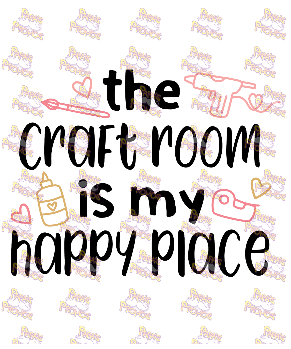 The Craft Room Is My Happy Place Damn Good Decal