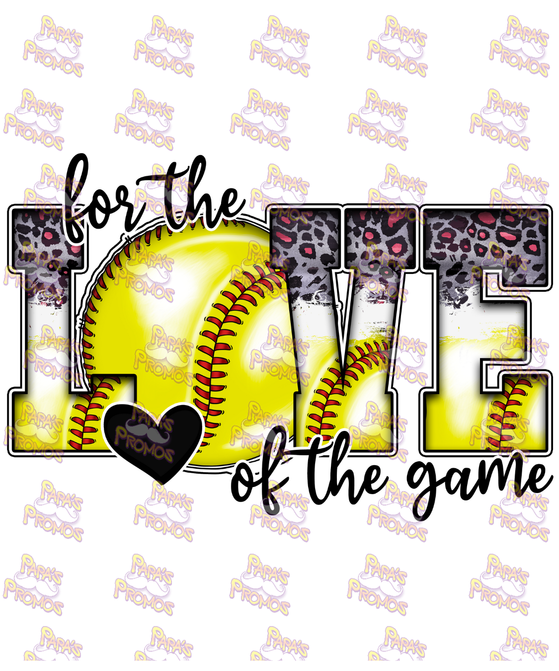 Love of the Game Softball Damn Good Decal