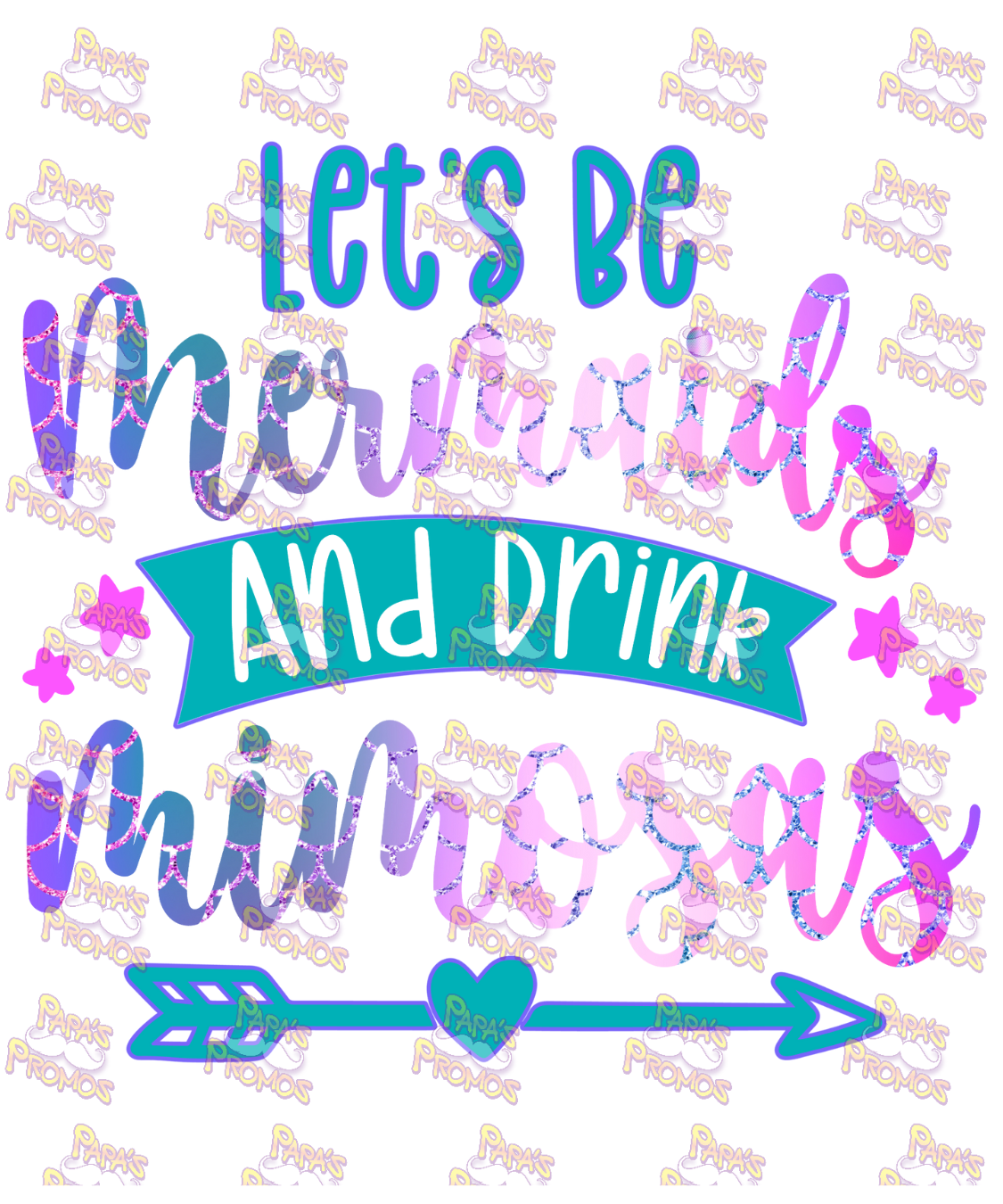 Let's Be Mermaids Damn Good Decal