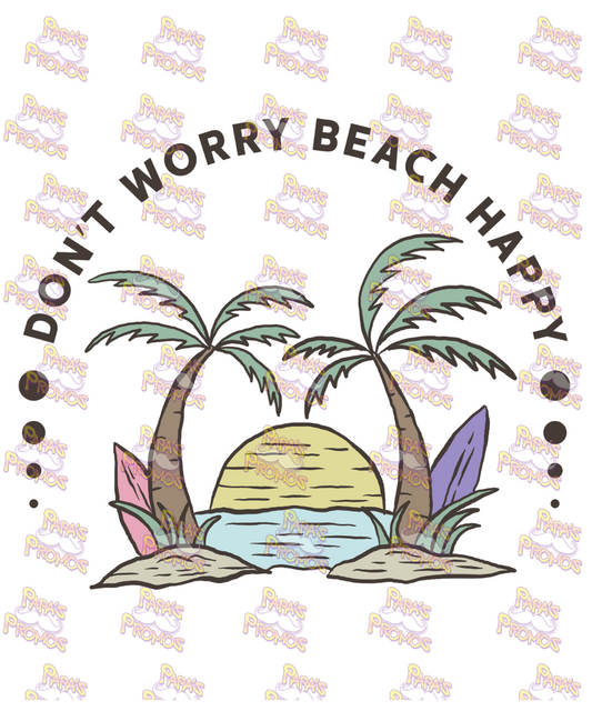 Beach Happy Damn Good Decal