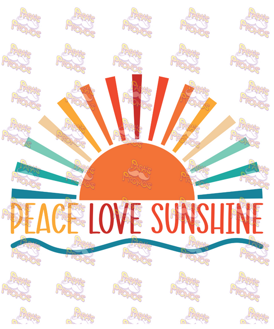 Peace Love Sunshine Damn Good Decal