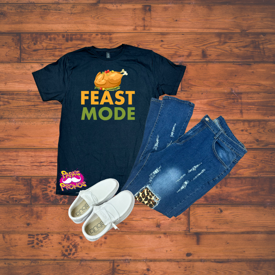 Feast Mode with Turkey T-Shirt