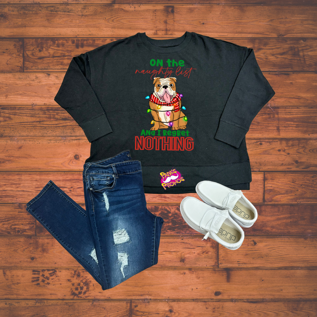 DTF Transfer - Naughty List Bulldog