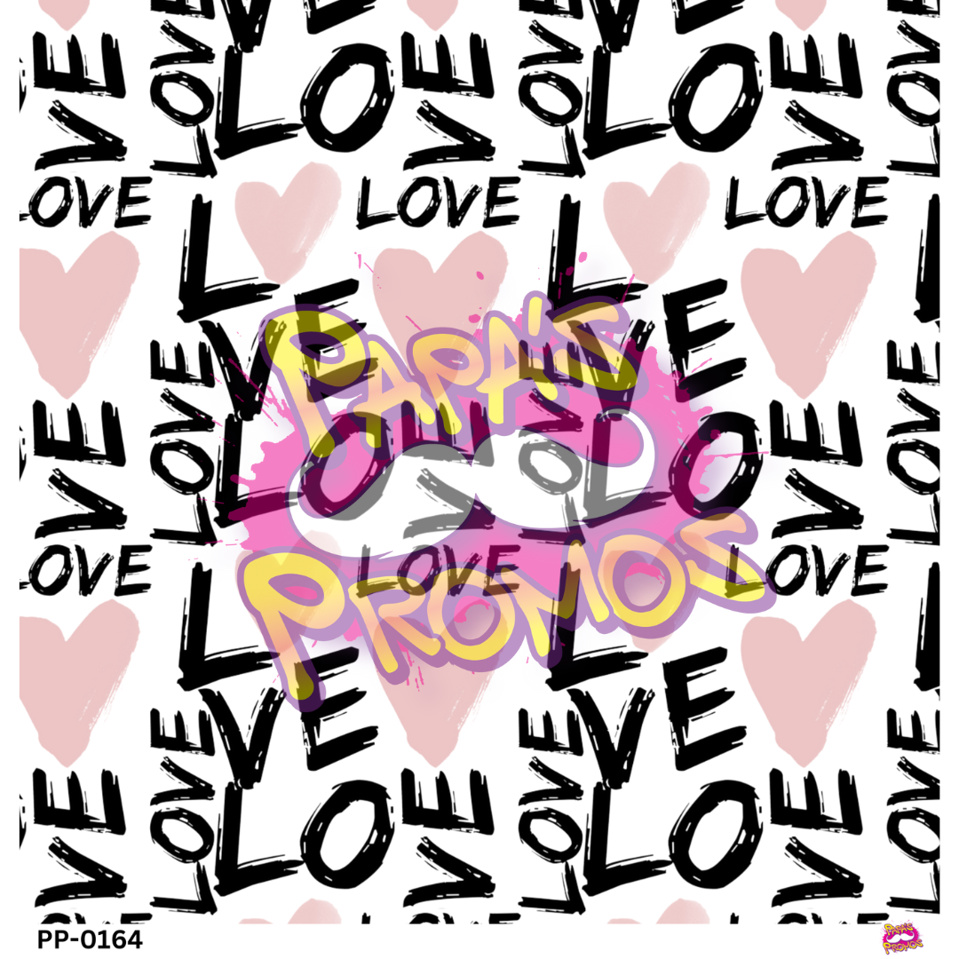 Valentine Love and Hearts Transparent Vinyl