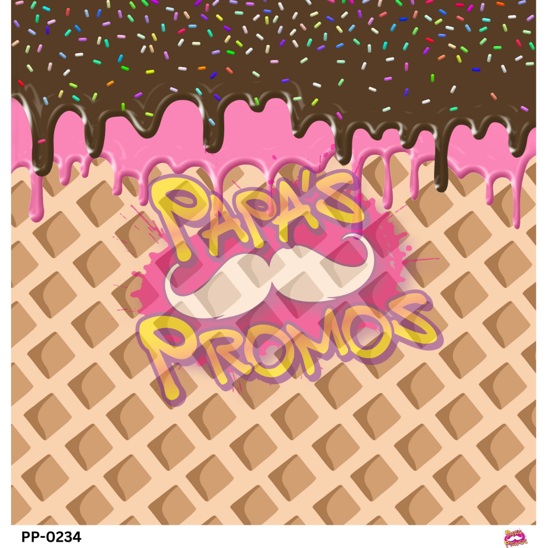 Chocolate with Sprinkles Ice Cream Cone Vinyl