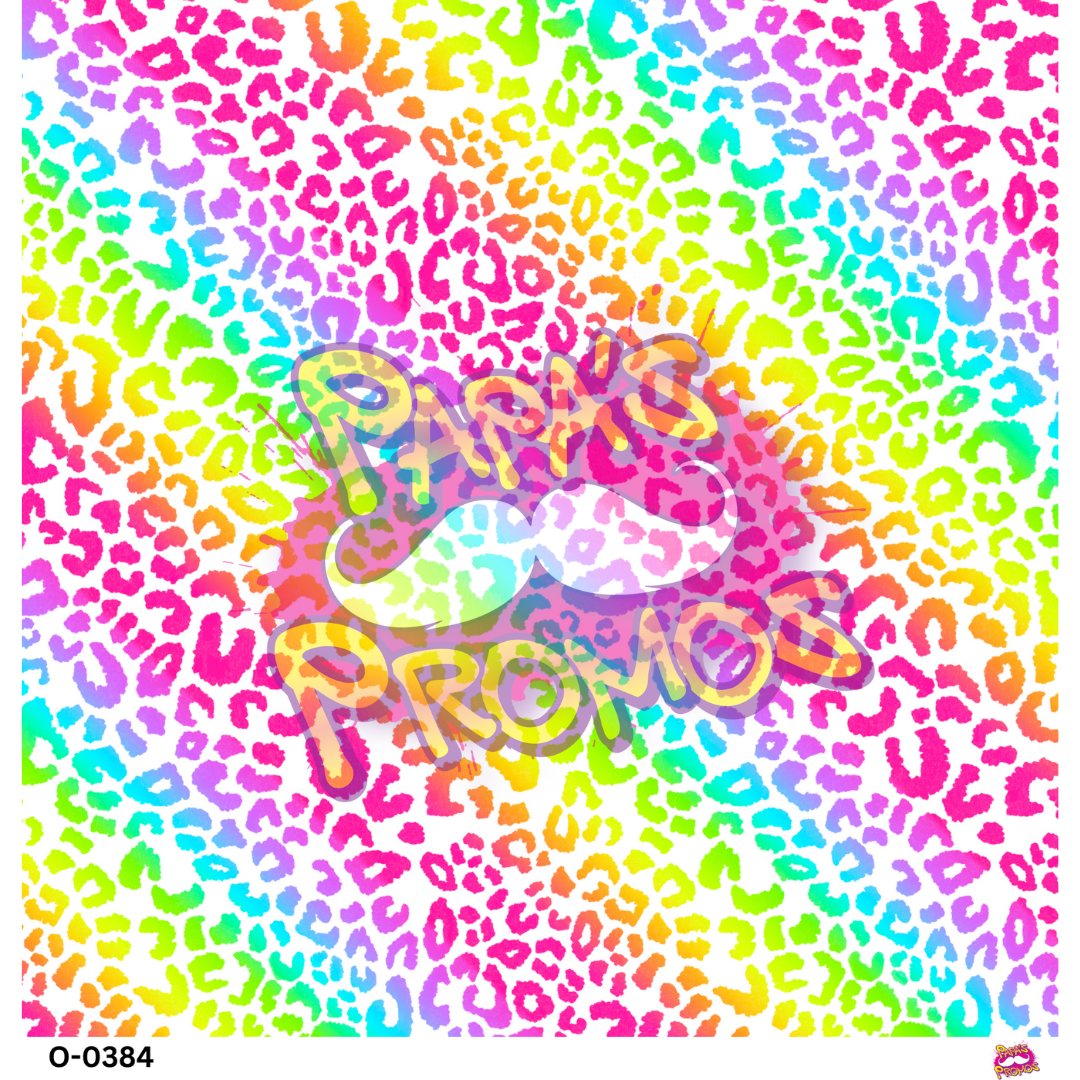 Light Rainbow Leopard Vinyl