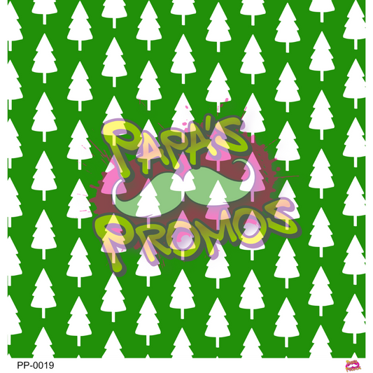 Green Christmas Tree Opaque Vinyl