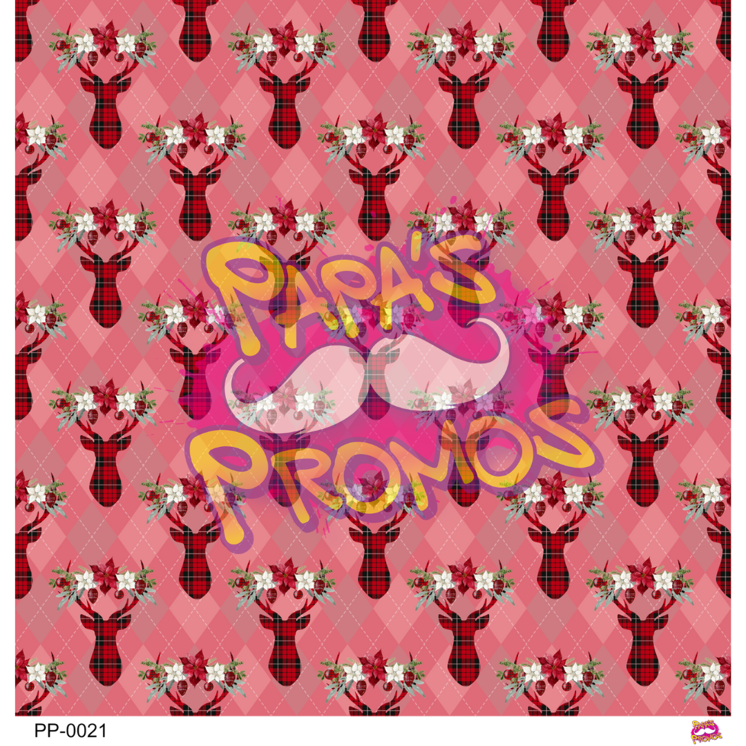 Plaid Deer Opaque Vinyl