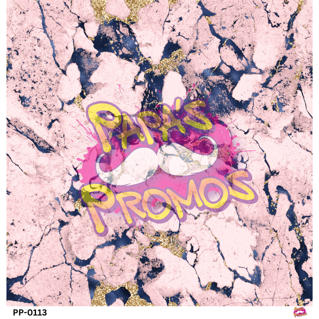 Pink and Black Marble Semi-Transparent Vinyl