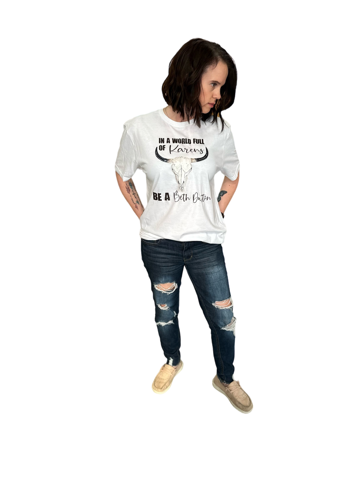 Be A Beth Dutton T-Shirt - White