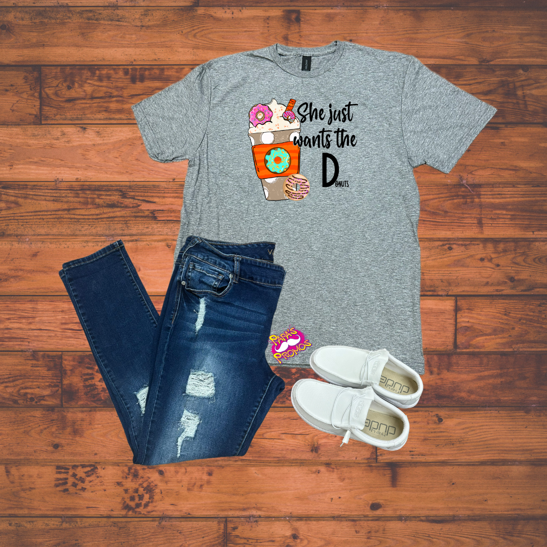 DTF Transfer - She Just Wants The Donut